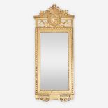 A Swedish Neoclassical giltwood pier mirror, Circa 1800