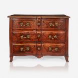 A Régence walnut commode with unusual bird-form ormolu mounts, Second quarter 18th century