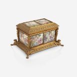 A Viennese enamel gilt-metal casket, Late 19th century