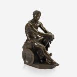 After A. Messina (Italian, 19th century), Seated Soldier, 19th century
