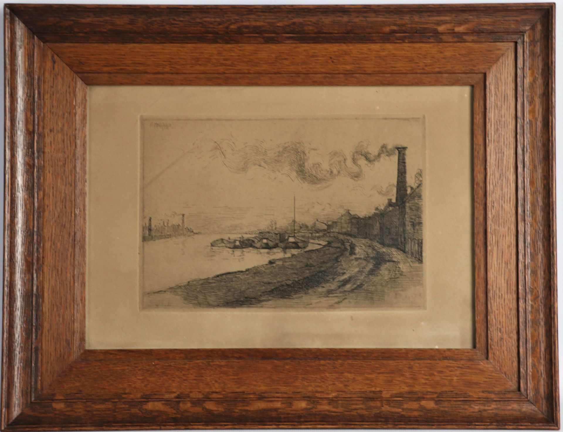 Edouard MASSON (1881-1950). Le port. Eau-forte, signée en haut à gauche et datée [...] - Image 6 of 10