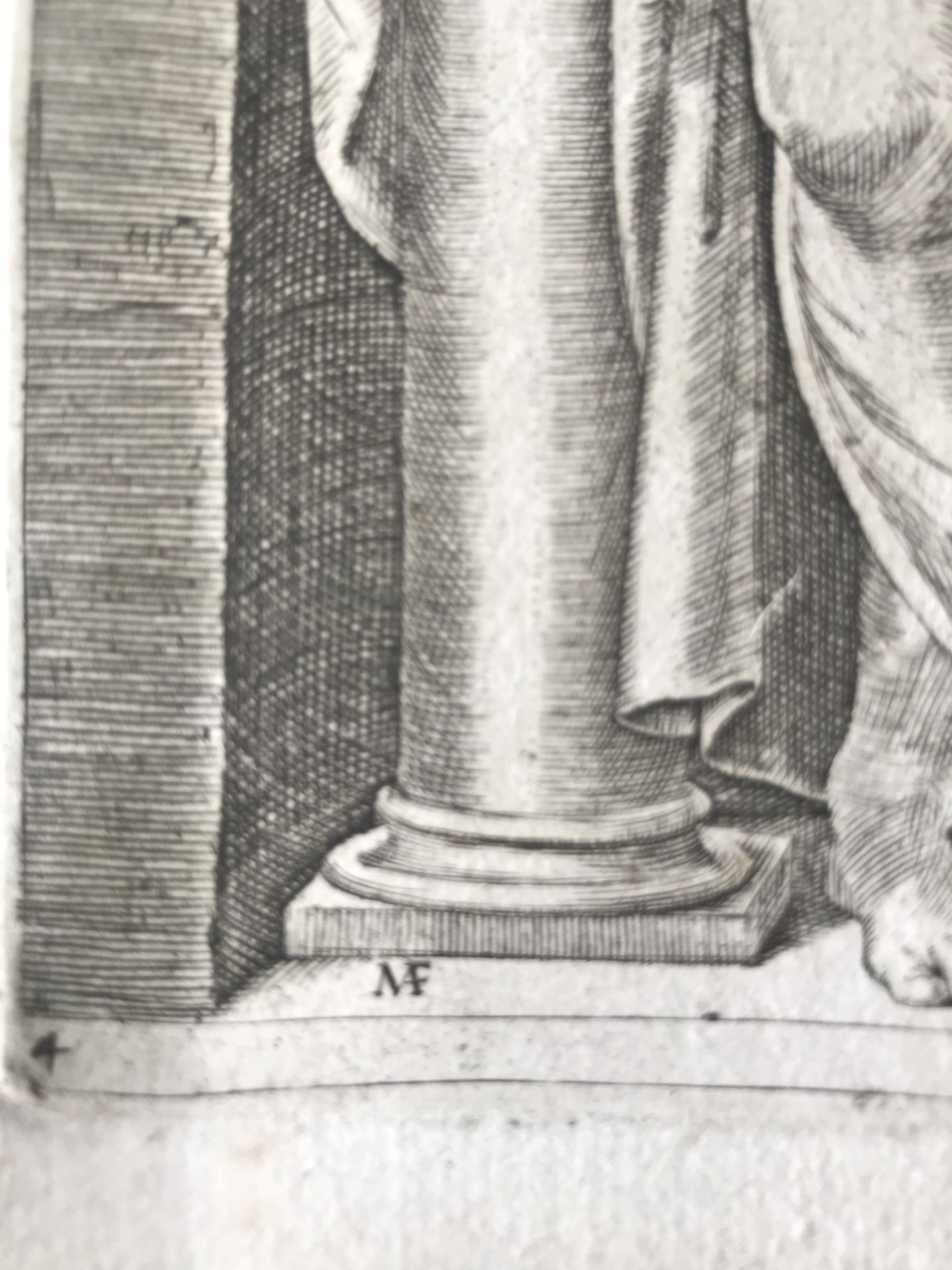 Marcantonio RAIMONDI (c 1480-c1534). Vestales, d’après Raphaël. Deux gravures en [...] - Bild 2 aus 3