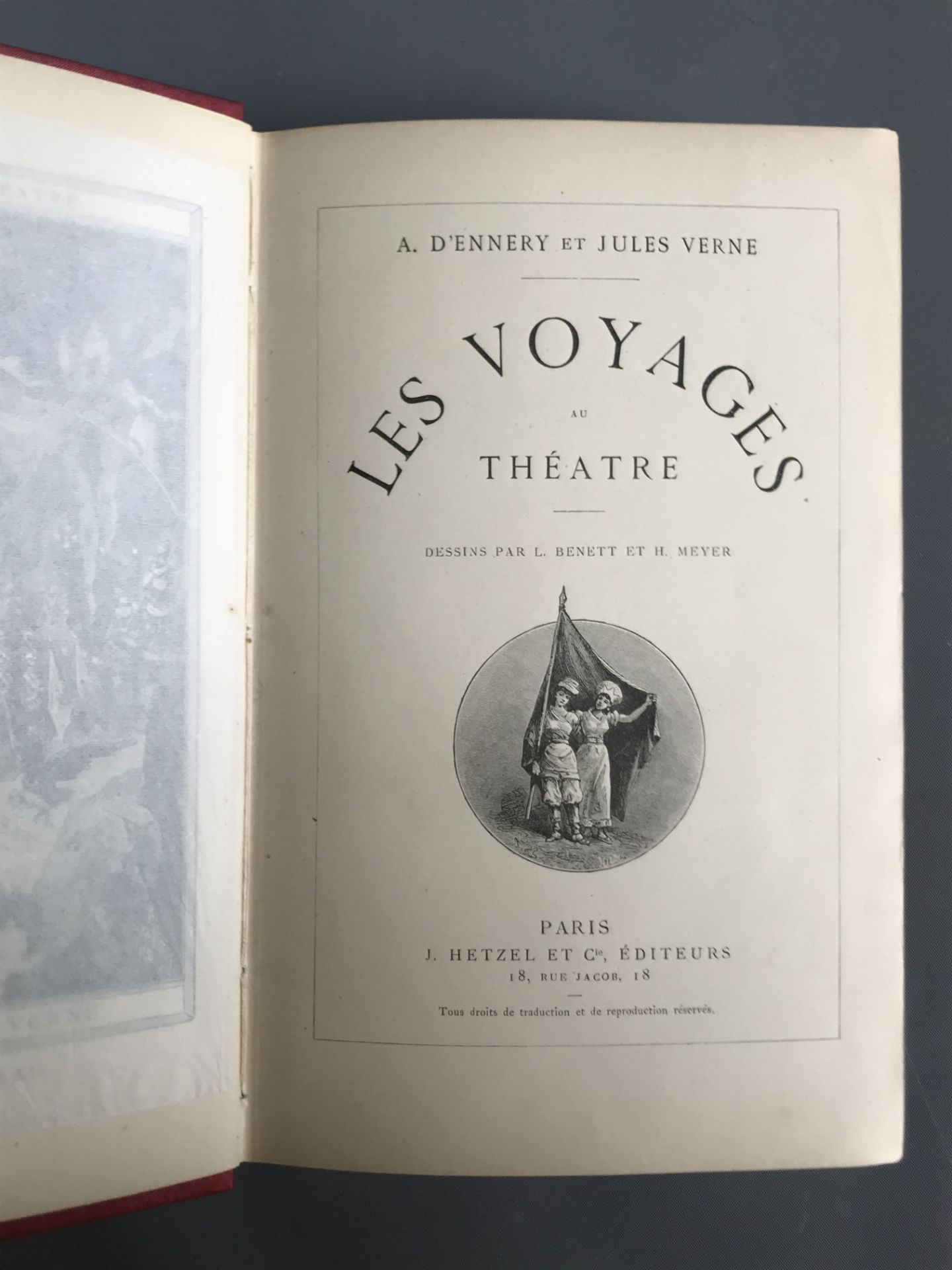 VERNE Jules et A. d'ENNERY. Les Voyages au théâtre - Dessins par L. Bennet et H. [...] - Image 4 of 4