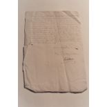 (A) 1 document : Rare, invitation au sacre de Napoléon 1 er. Lettre manuscrite à [...]