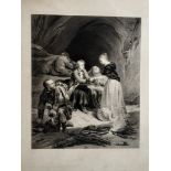 Les adieux de Flora McDonald à Bonnie Prince Charlie. Jacobites Gravure figurant les [...]