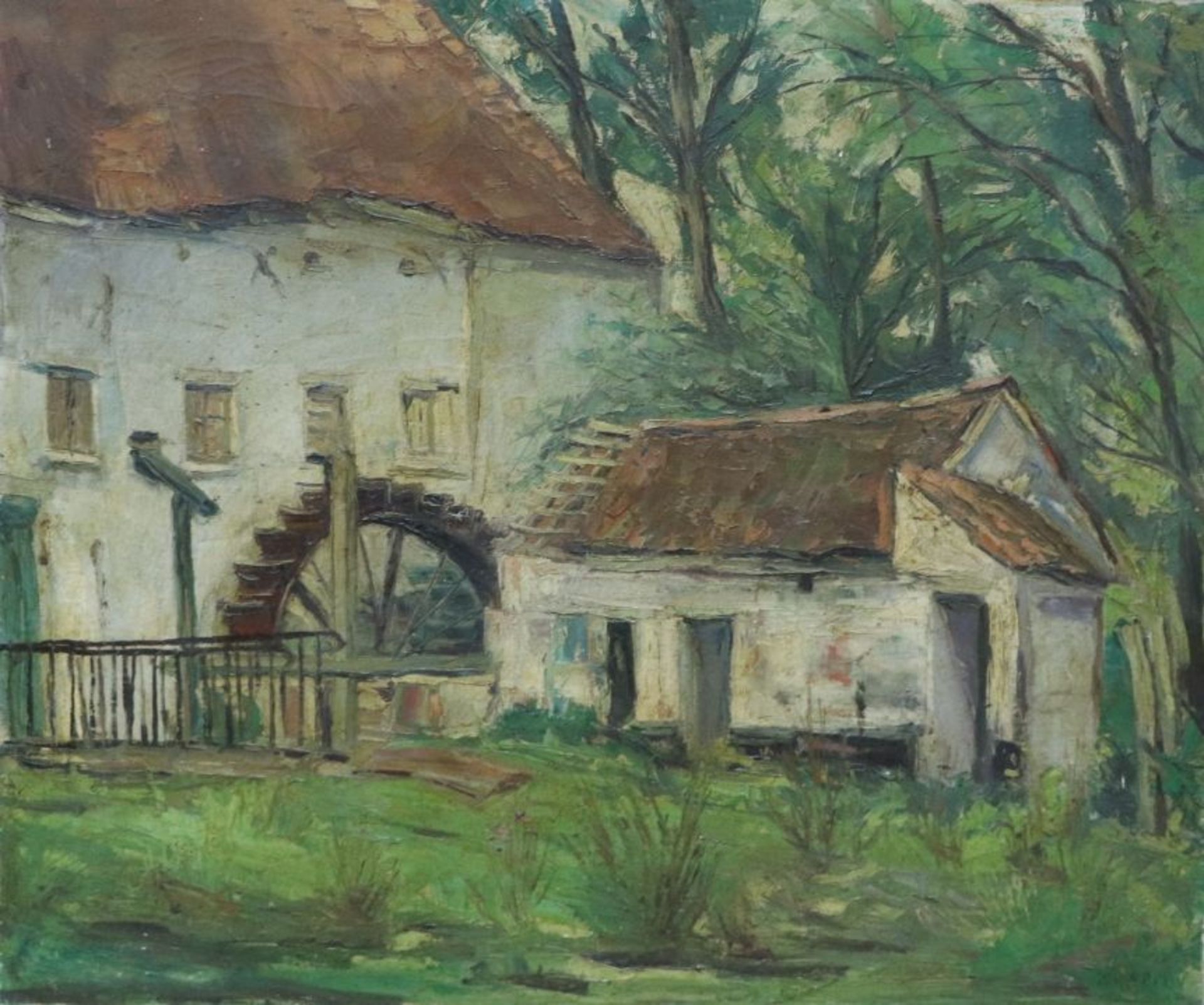 Charles KVAPIL (1884-1957). Le Moulin. Huile sur toile. Signée en bas à [...] - Bild 7 aus 7