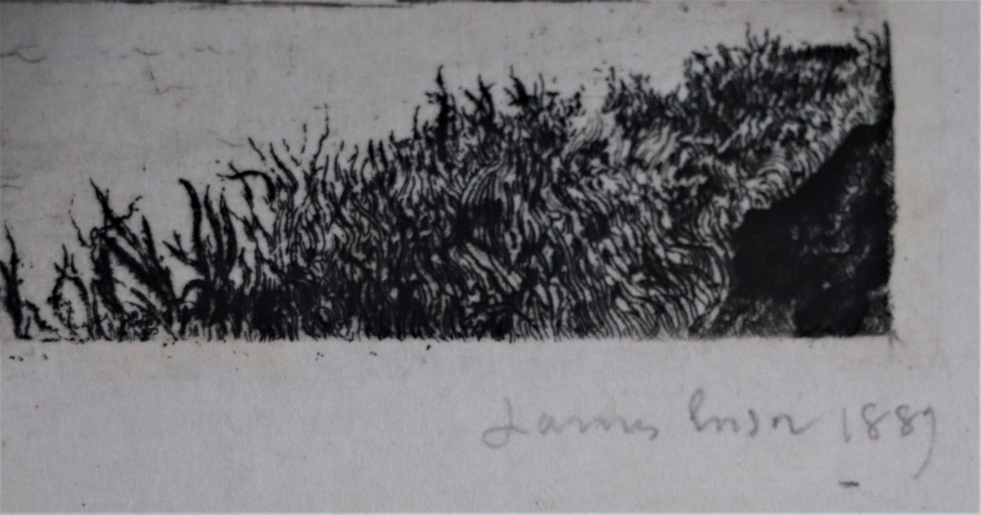 James ENSOR (1860-1949). Le pont du bois. Pointe sèche, signée dans la planche, [...] - Image 9 of 10