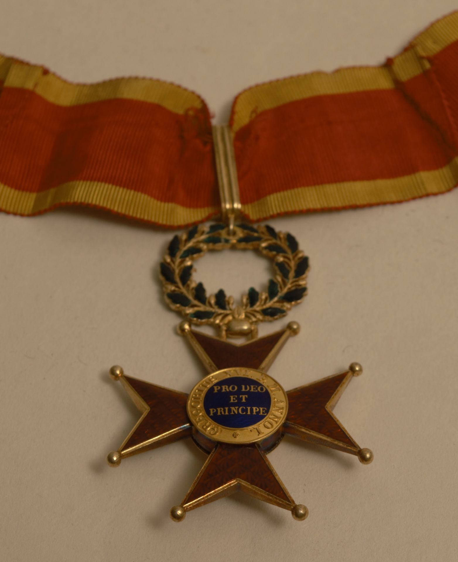 Croix de commandeur de l'ordre de Grégoire le Grand en vermeil et émail, centre en [...] - Bild 3 aus 3