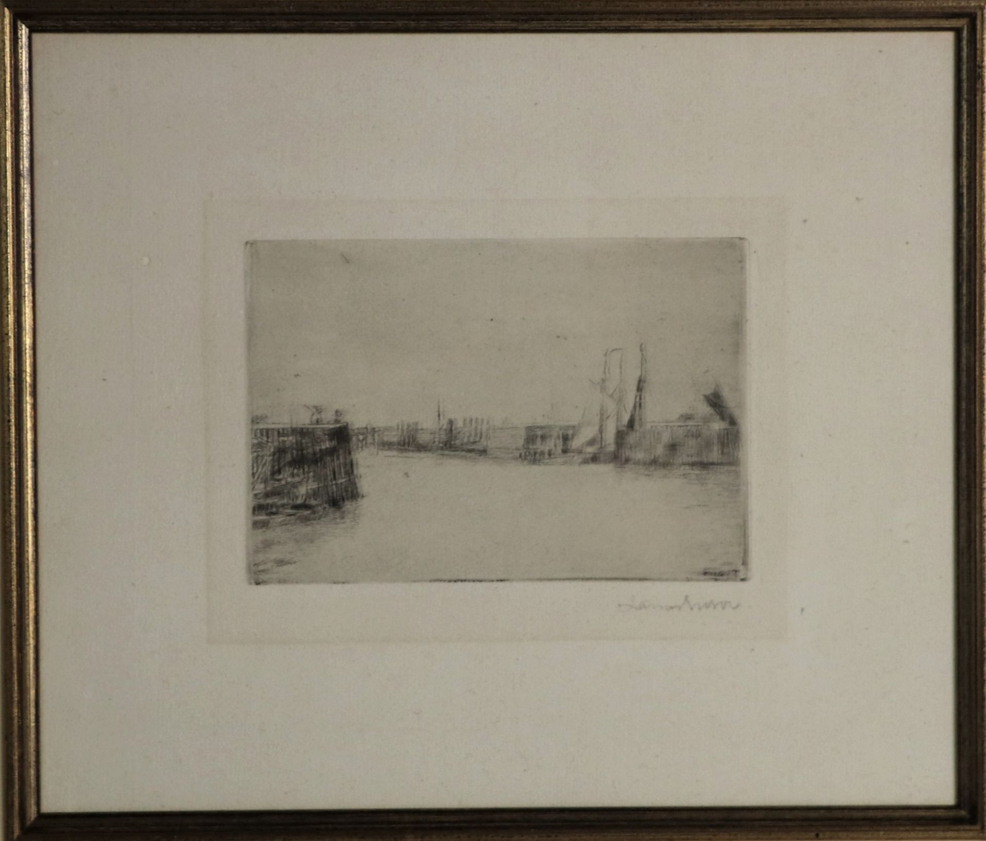 James ENSOR (1860-1949). Le pont du bois. Pointe sèche, signée dans la planche, [...] - Bild 3 aus 10