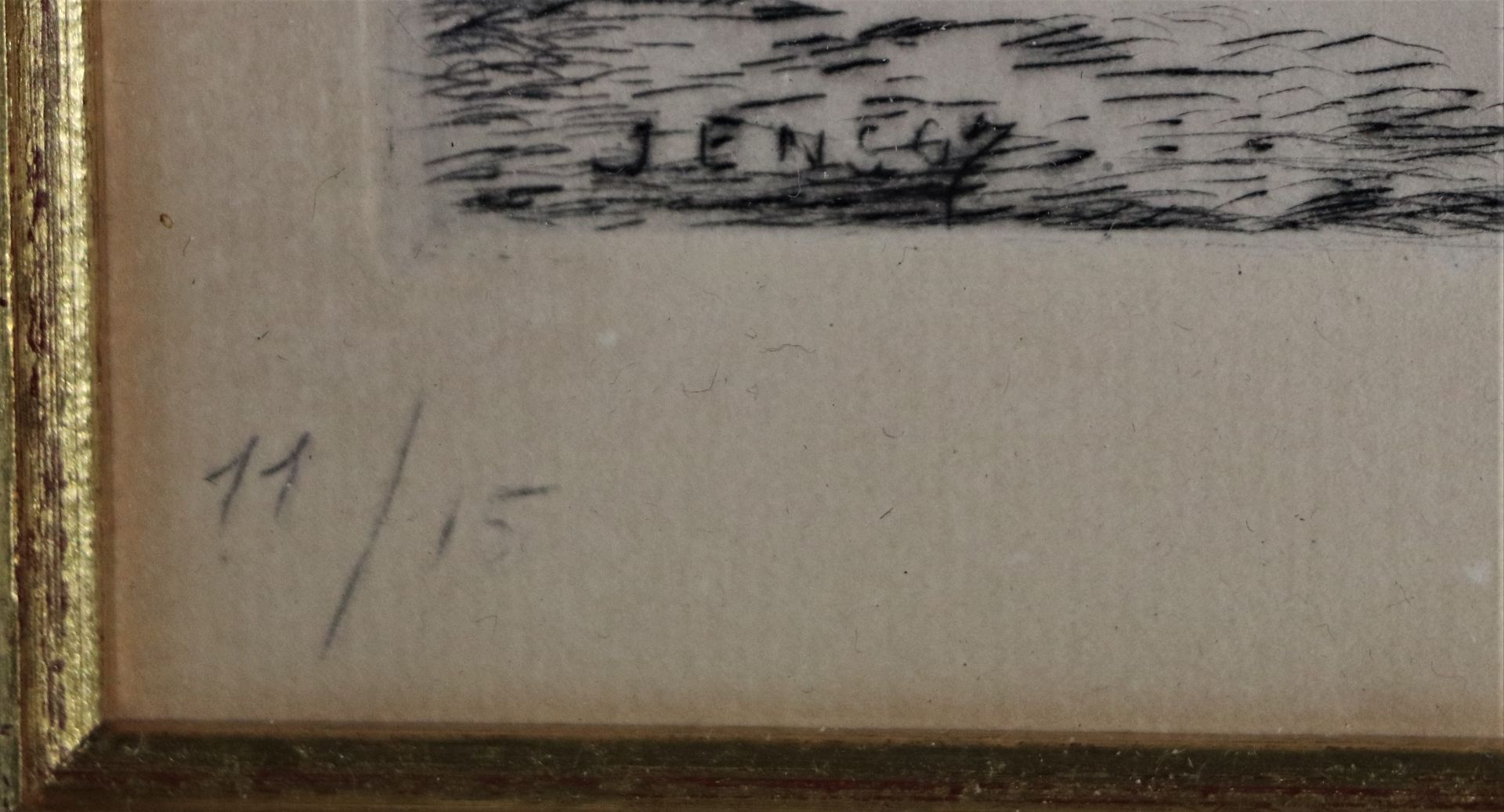 James ENSOR (1860-1949). L'estacade à Ostende, 1887. Pointe sèche, signée dans la [...] - Bild 6 aus 10