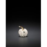 A SHIBAYAMA INLAID IVORY OKIMONO OF A GOURD