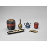 A GROUP OF SIX JAPANESE OBJECTS