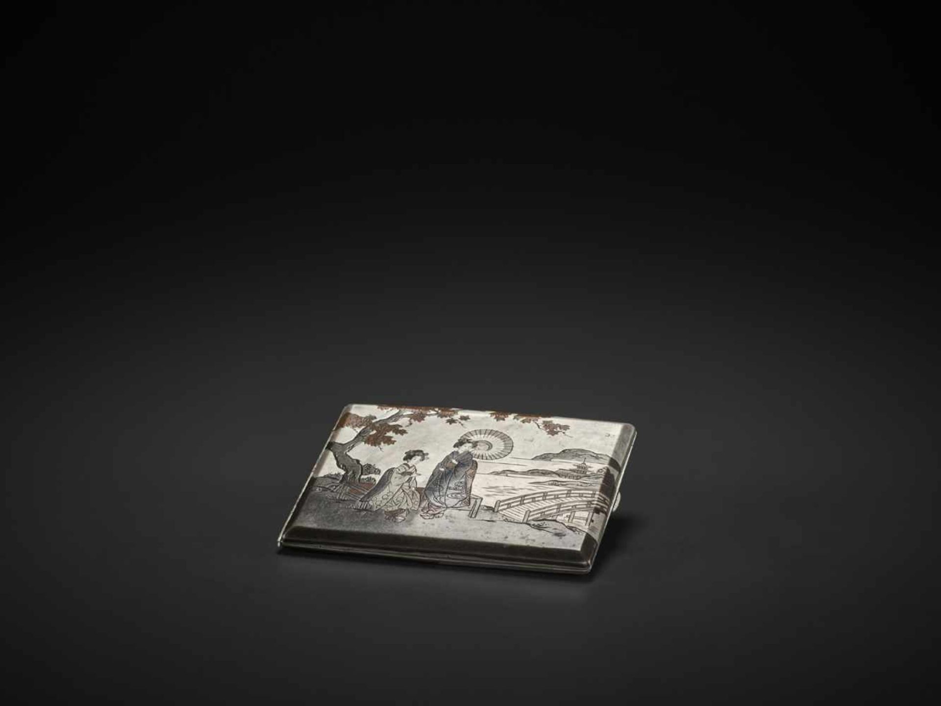 ICHIEI: A SILVER CIGARETTE CASE - Image 6 of 7