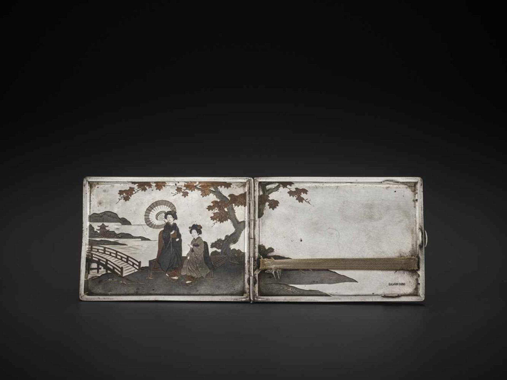 ICHIEI: A SILVER CIGARETTE CASE - Image 2 of 7