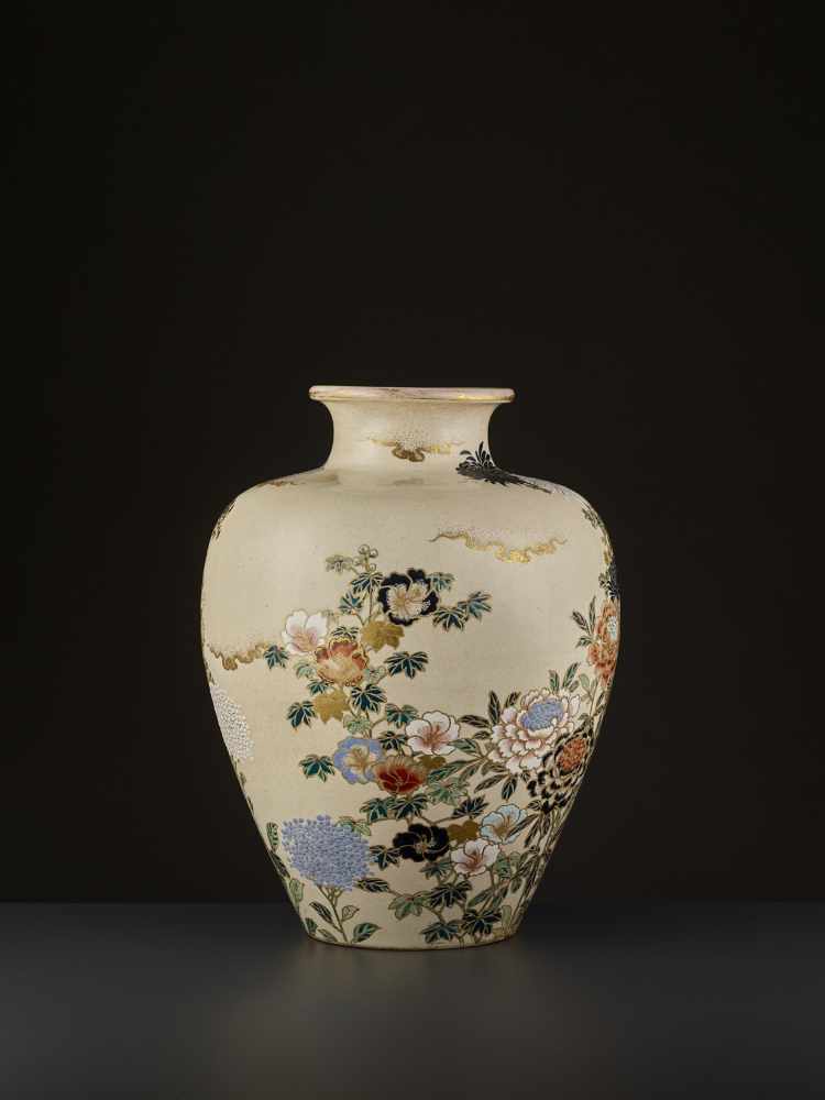 VERY LARGE SATSUMA CHIKUSAI VASE - Image 7 of 12