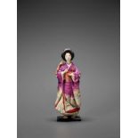 A FABRIC DOLL OF A GEISHA