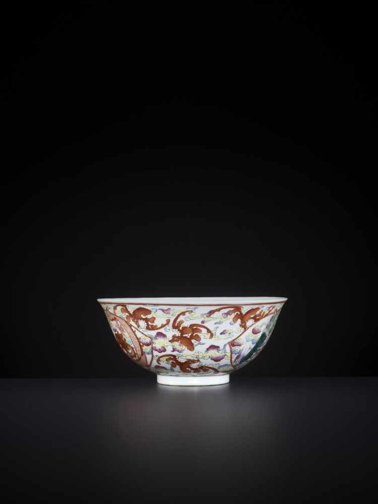 A RARE DRAGON BOWL, GUANGXU MARK & PERIOD - Bild 6 aus 8