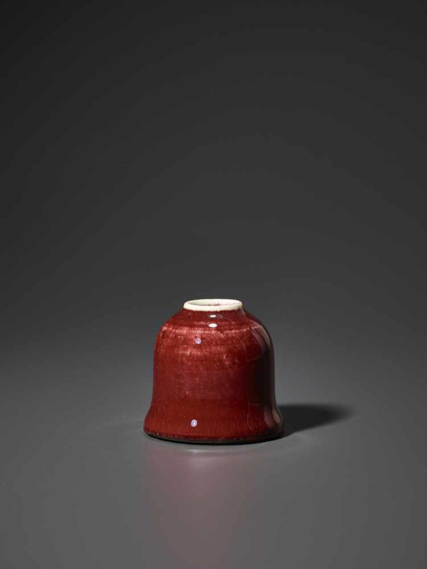 A COPPER-RED GLAZED BEEHIVE WATER POT, QING - Image 6 of 8