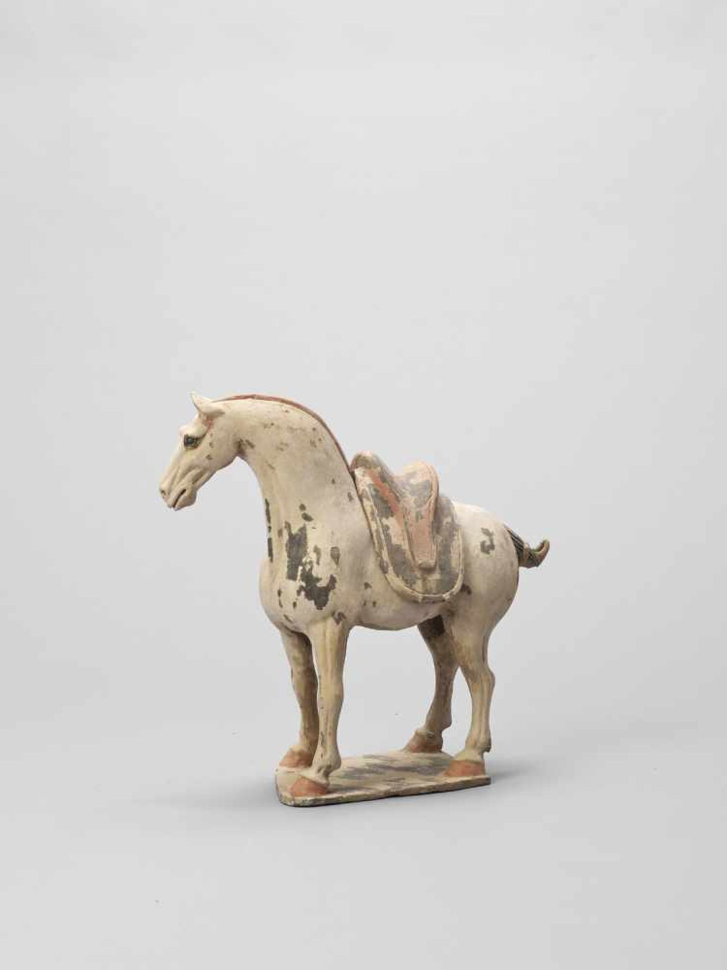 A TL-TESTED TERRACOTTA MODEL OF A HORSE, EARLY TANG - Image 2 of 6