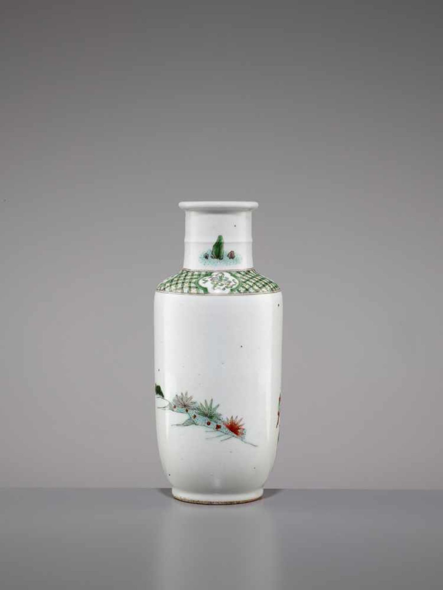 A FAMILLE VERTE VASE, QING - Image 3 of 7