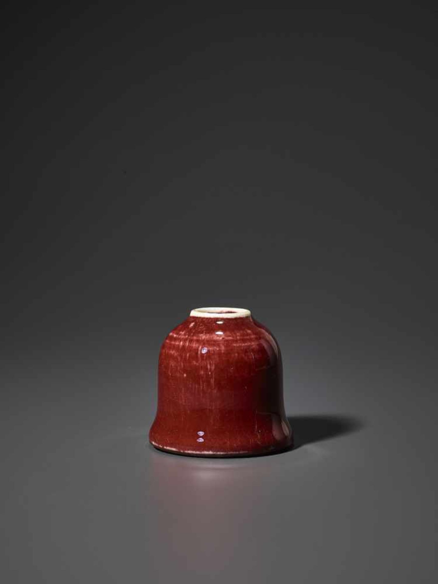 A COPPER-RED GLAZED BEEHIVE WATER POT, QING - Image 4 of 8