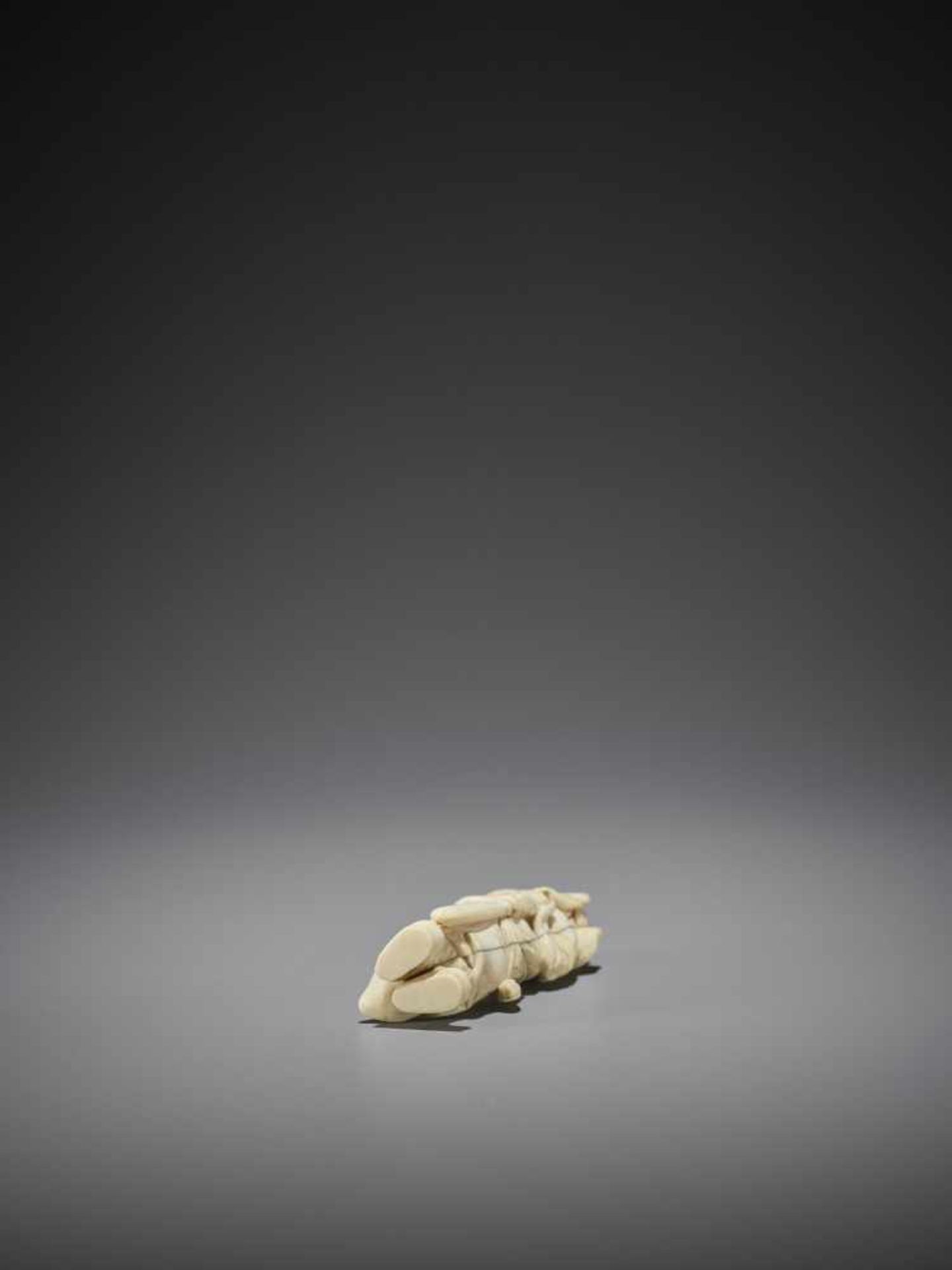 AN IVORY NETSUKE OF SHOKI - Image 9 of 9