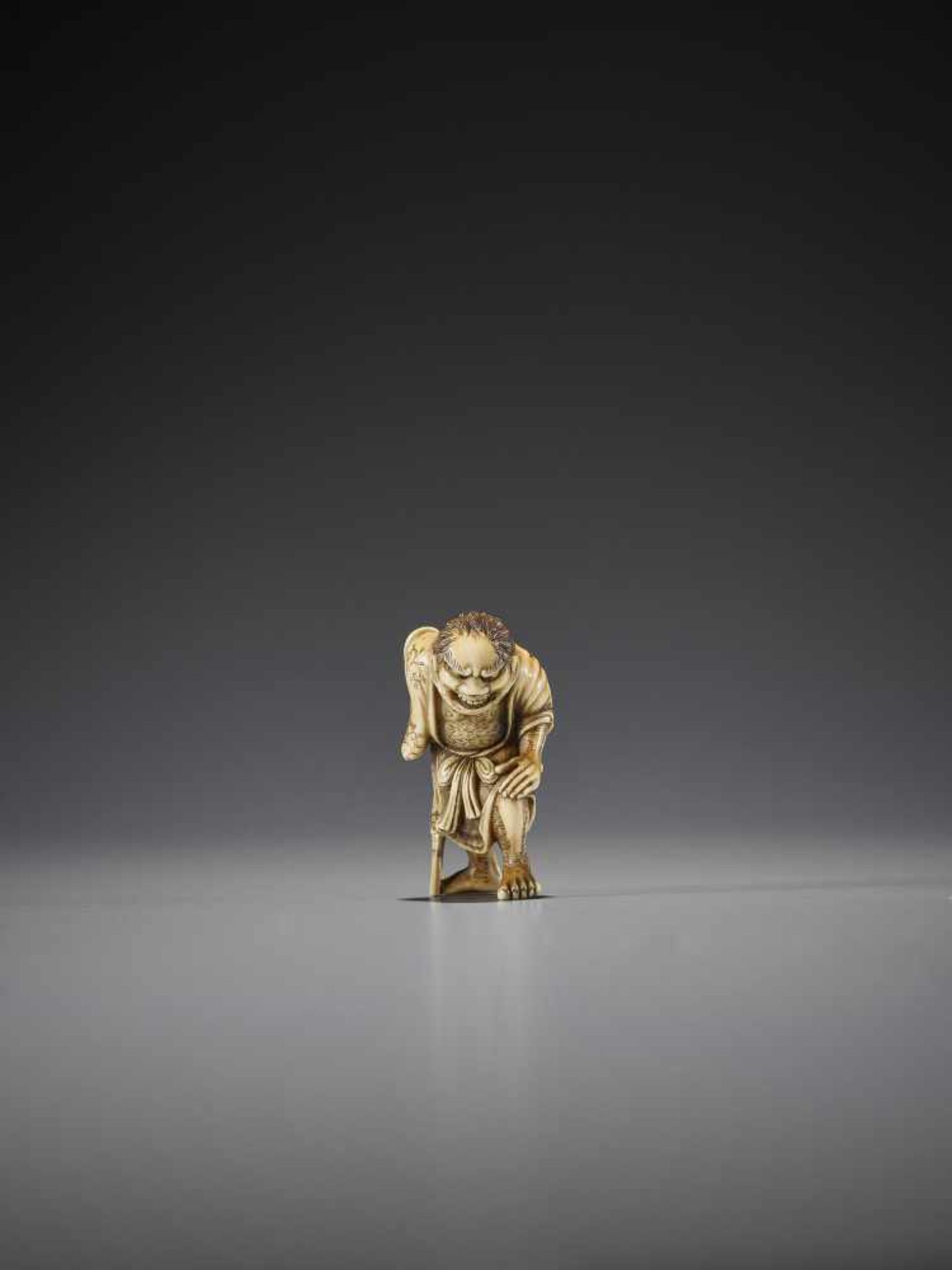 MASAKAZU: AN IVORY NETSUKE OF TEKKAI SENNIN