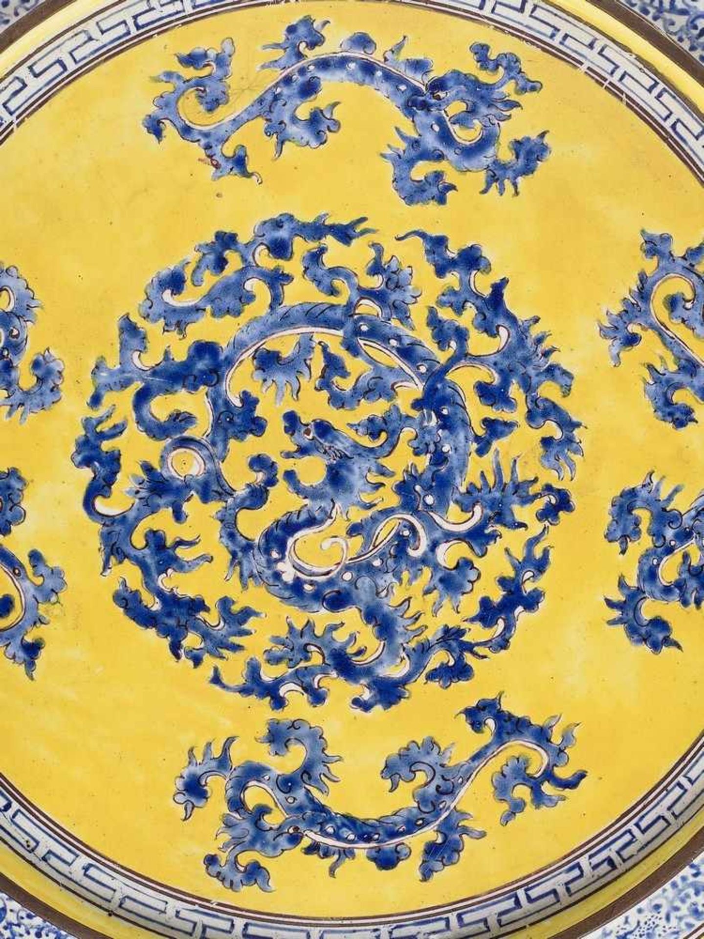 A CANTON ENAMEL ‘BAXIAN’ DISH, MID-QING <br - Image 7 of 7