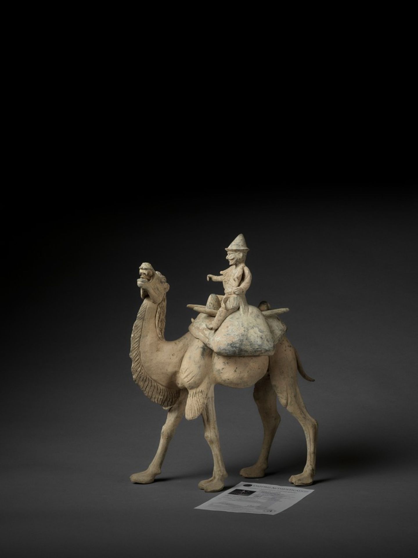 A MASSIVE POTTERY FIGURE OF A CAMEL AND RIDER, TANG DYNASTY - Bild 16 aus 16