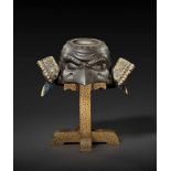 MYOCHIN YOSHISUKE: AN EXCEPTIONAL IRON KAWARI KABUTO IN THE FORM OF A TENGU By Myochin Yoshisuke,