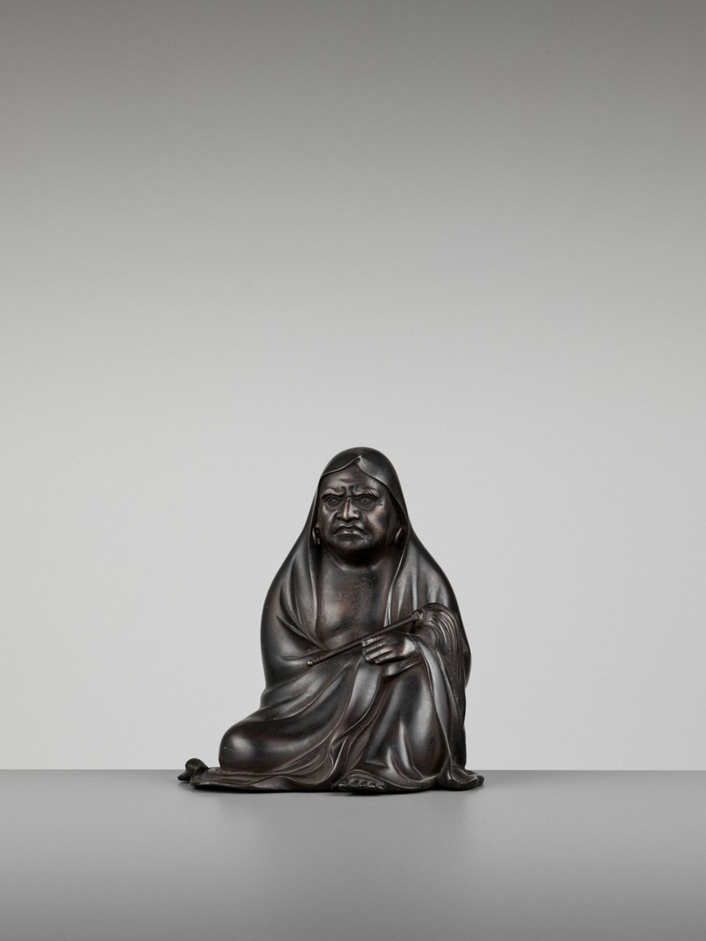 MASAYUKI: A BRONZE OKIMONO OF DARUMA By Masayuki, signed MasayukiJapan, Meiji period (1868-1912)