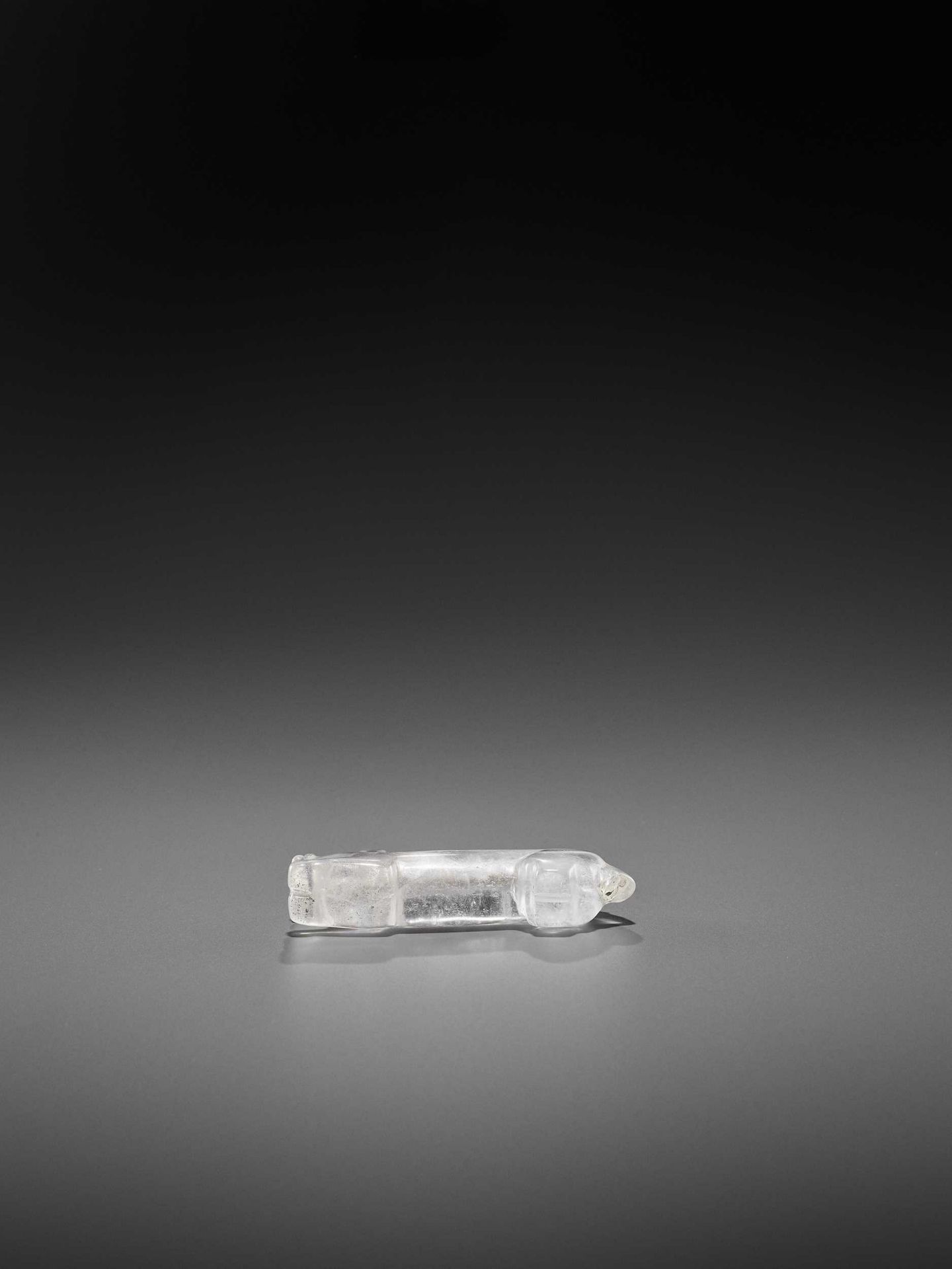 A VERY RARE PYU ROCK CRYSTAL TALISMAN DEPICTING A TIGER WITH CUB IN ITS MOUTH - Bild 8 aus 8