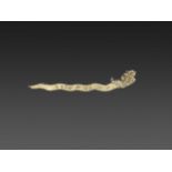 A VIETNAMESE GILT SILVER ‘DRAGON’HAIRPIN, EX-COLLECTION BAO DAI