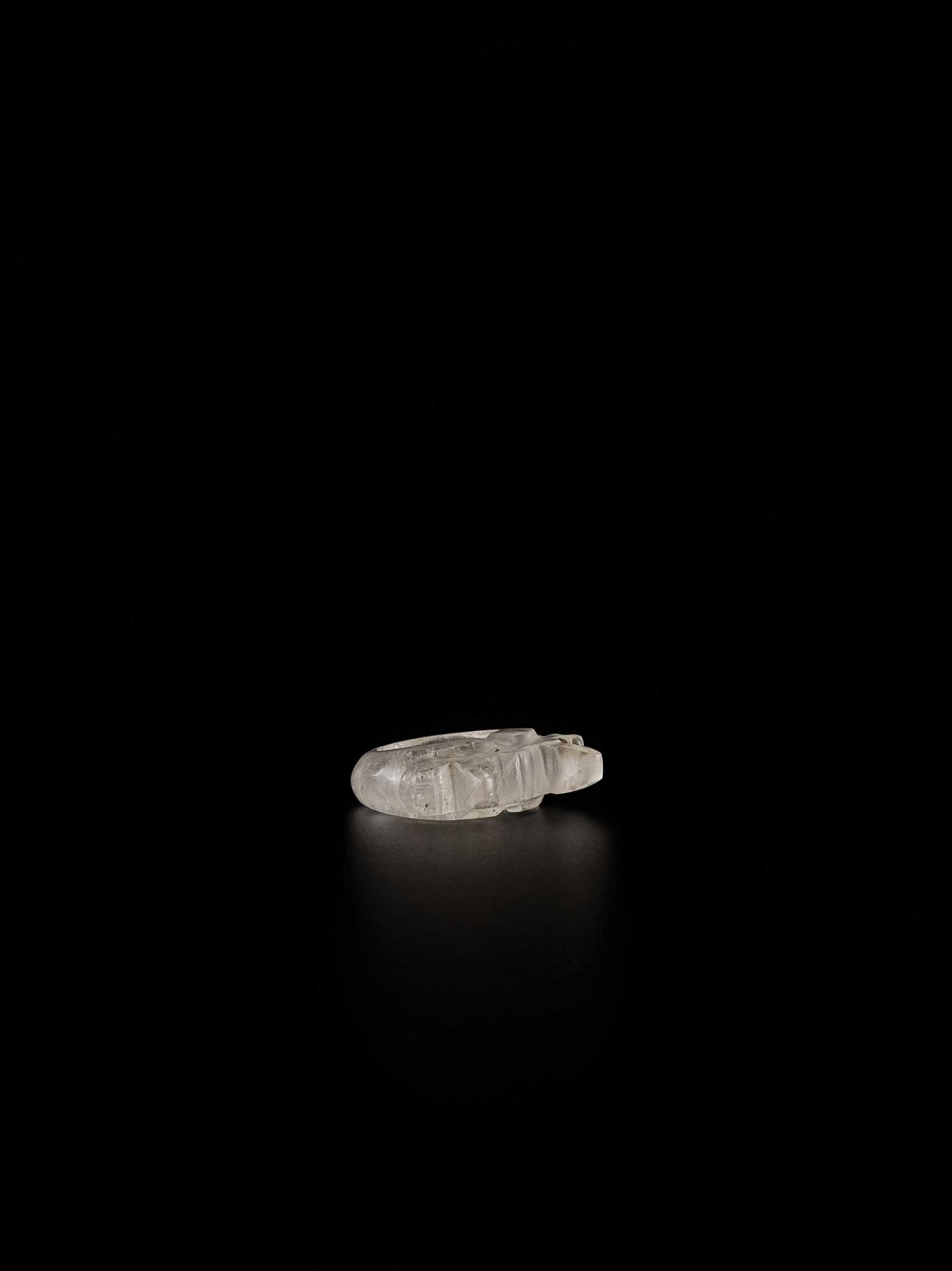 A VERY RARE EARLY PYU ROCK CRYSTAL RING