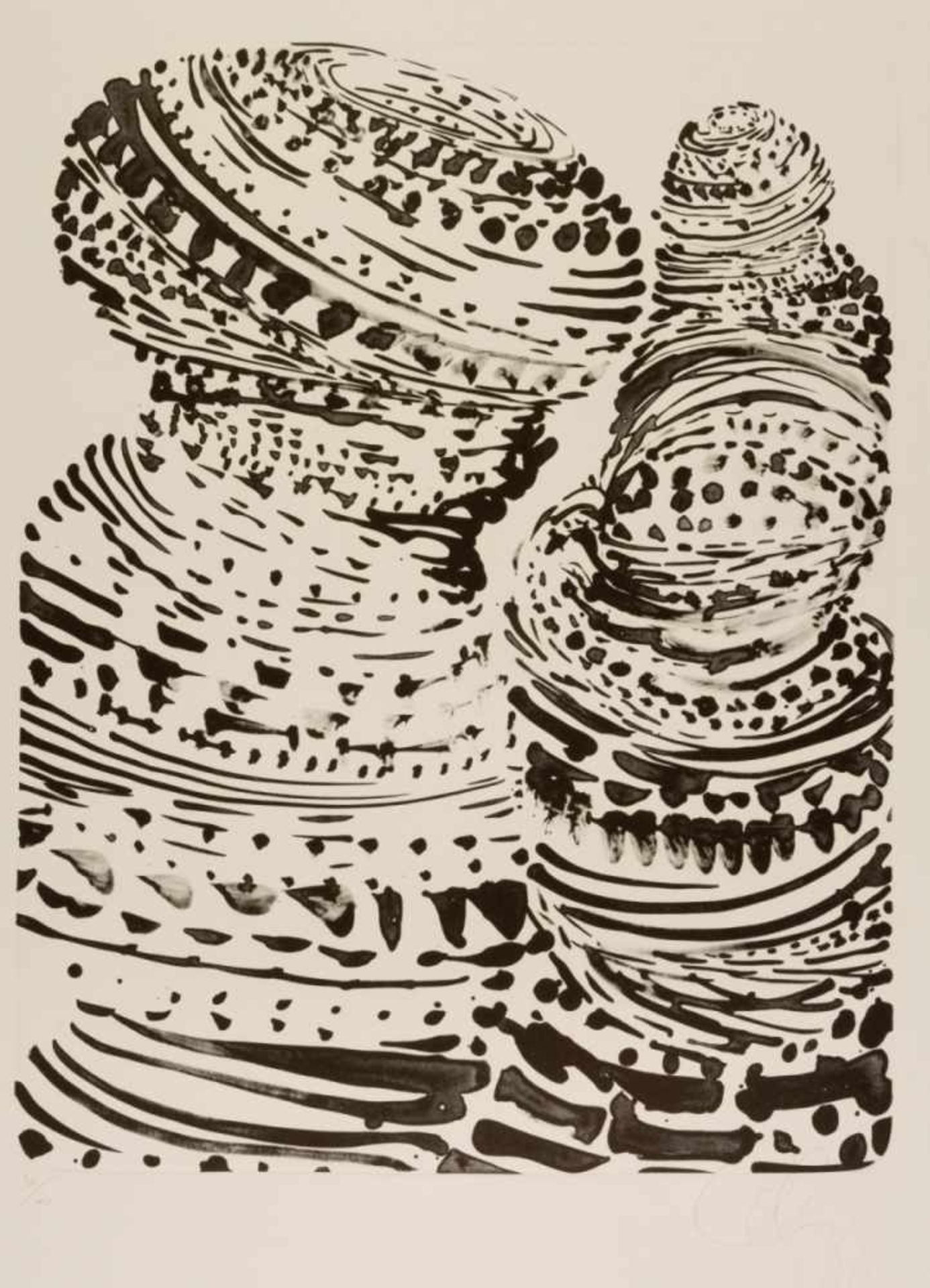 Tony CRAGG (1949), Identities, Very large lithography, 38/40, signed with pencil, 48 x 37cmTony
