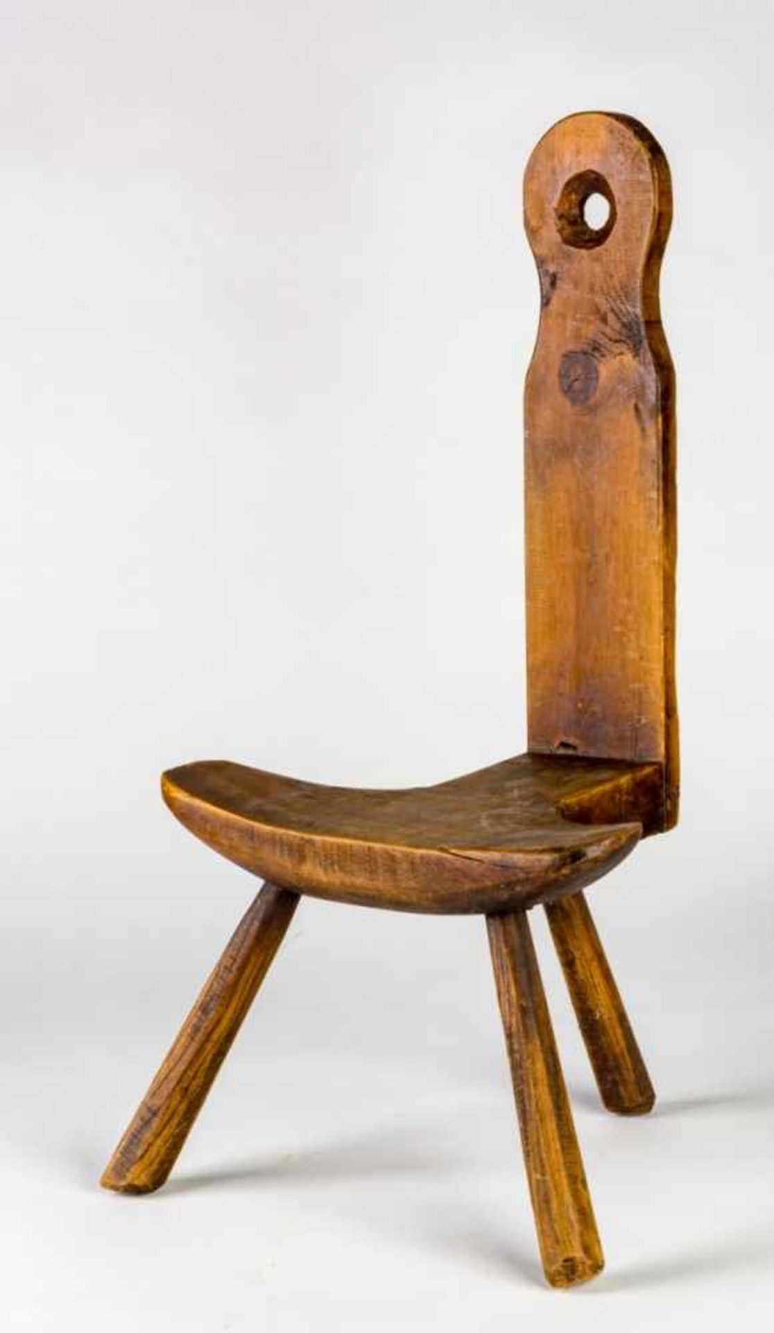 Hocker in Form eines StuhlsHolz, 19. Jh.72 cm hochStool in the shape of a chair, wood, 19th c., 72