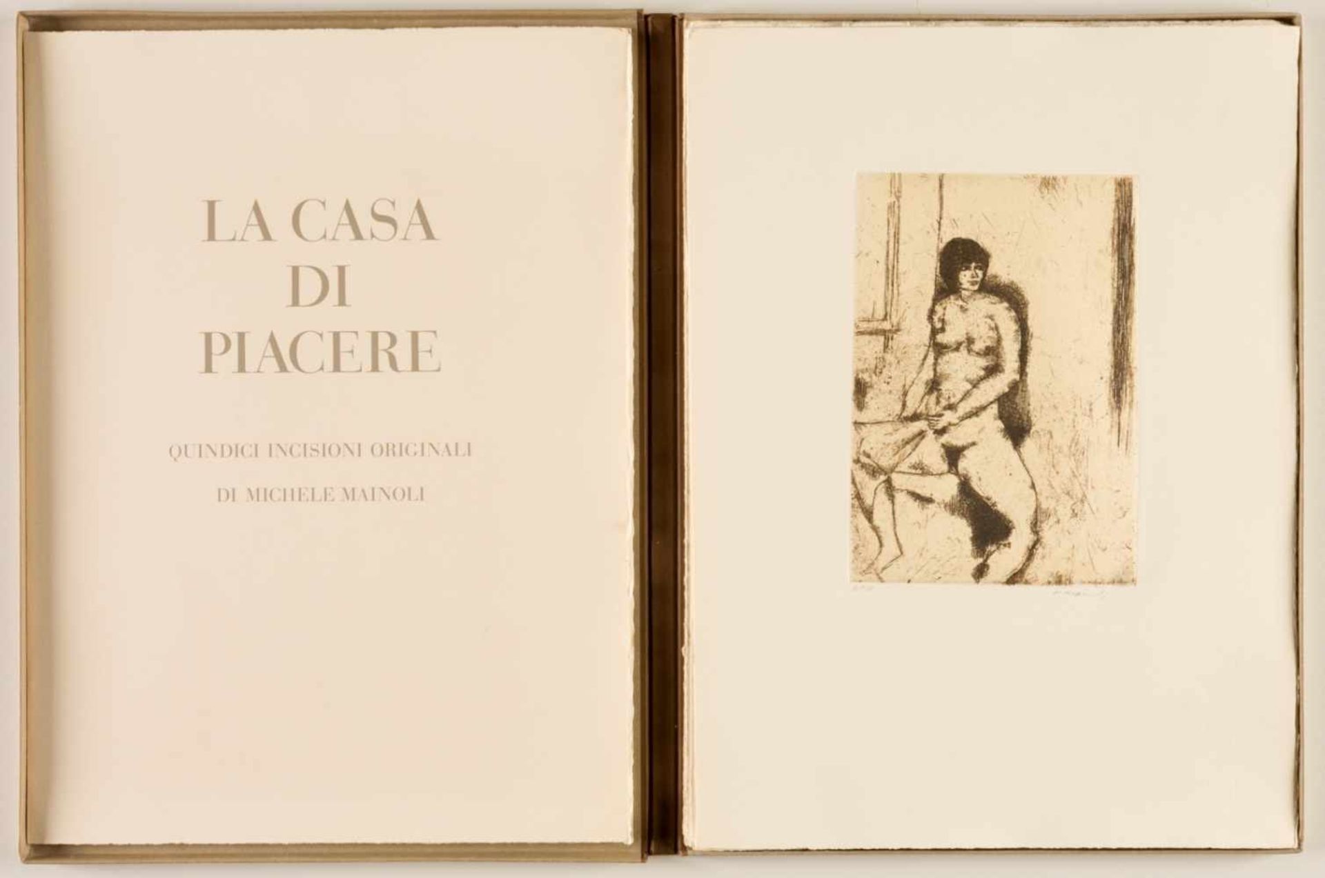 La Casa di Piacere, La Casa di Piacere, 15 etchings from 1964, 3/20, signed with pencil,sheet: