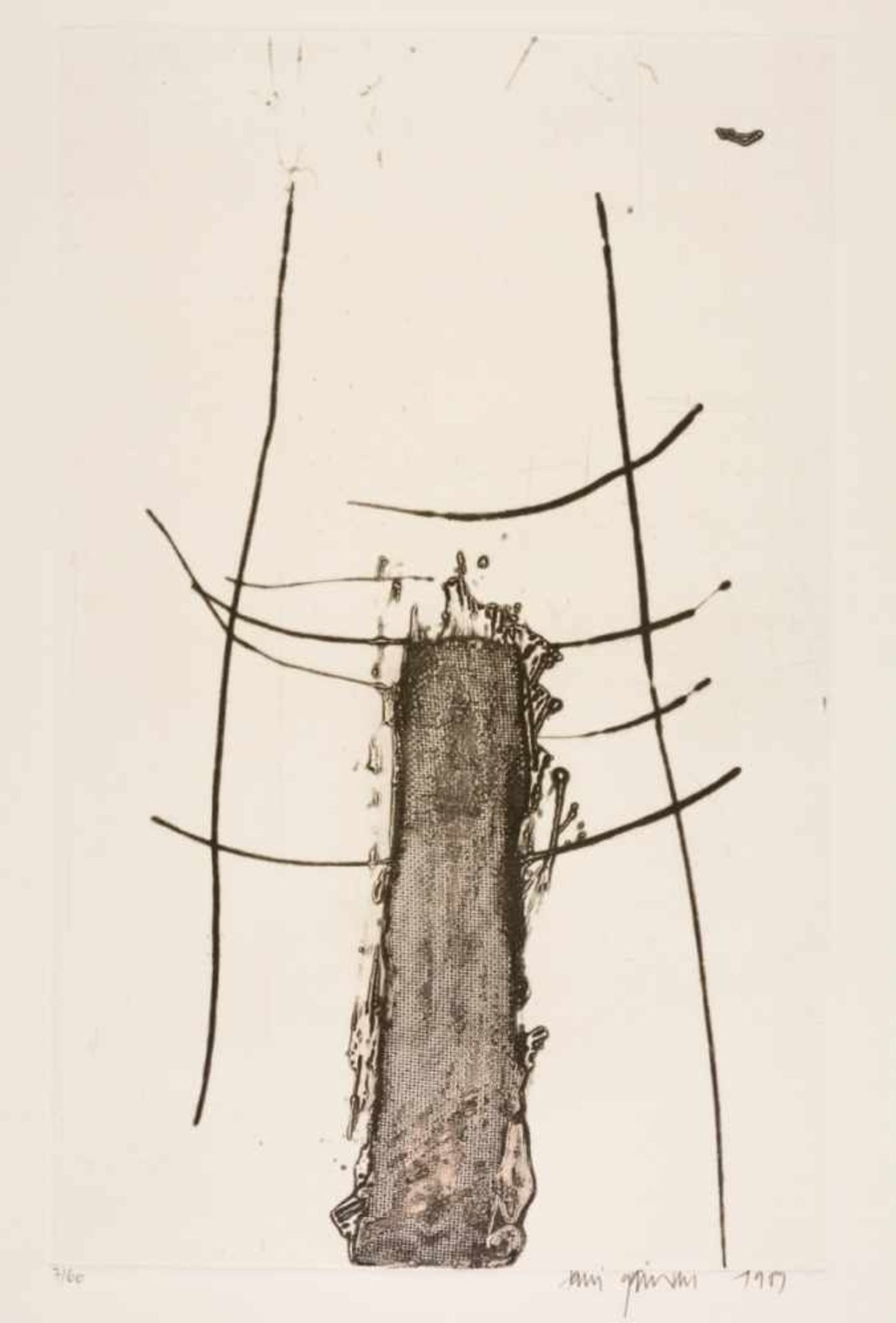 Daniel GAEMPERLE (1954)Kompositionen2 Graphiken, je 7/60, mit Bleistift signiert und datiert