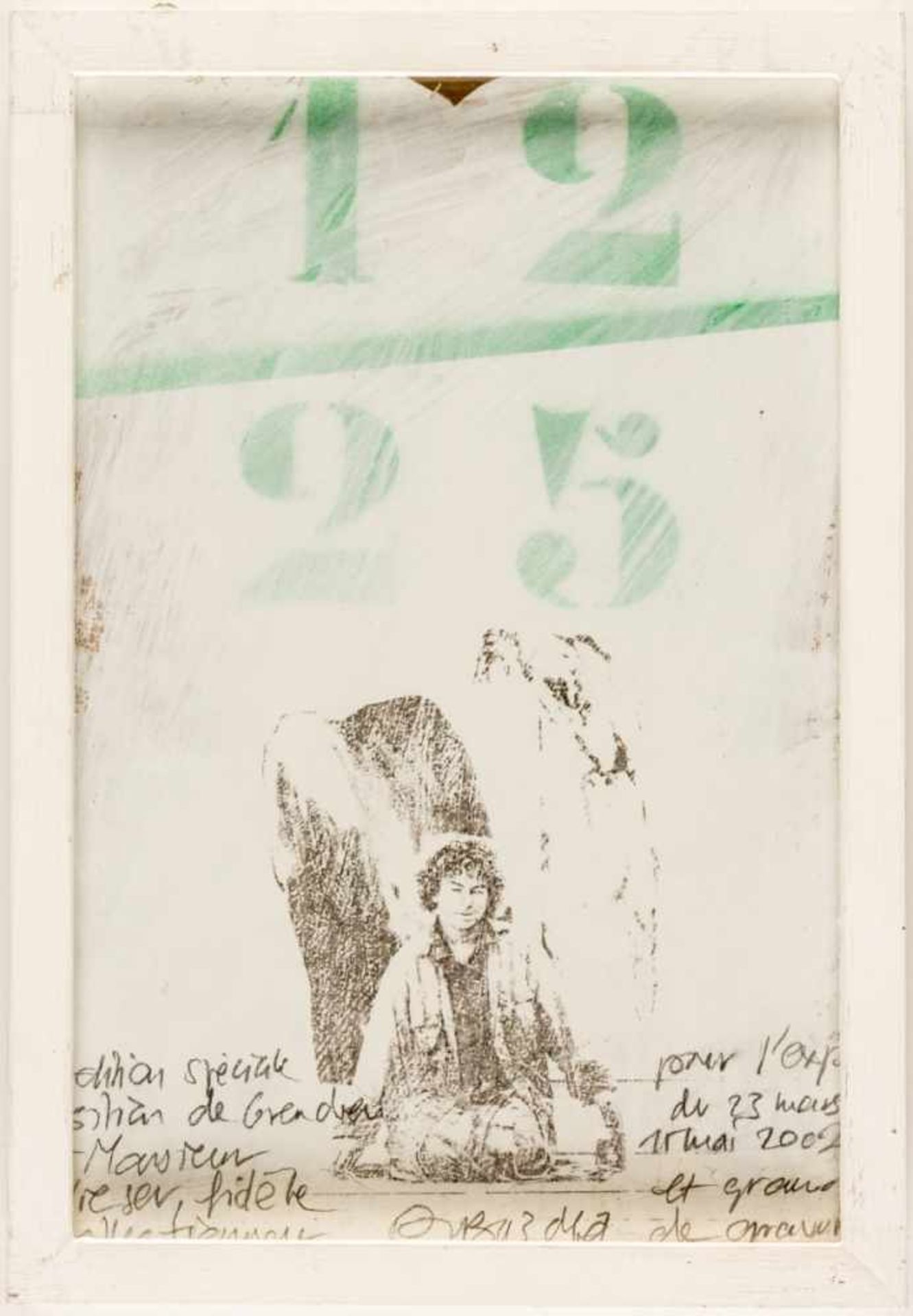 Christiane DUBOIS (1947)Ohne TitelKolorierte (?) Graphik, signiert, hinter Glasca. 29 x 19 cm, - Bild 2 aus 2