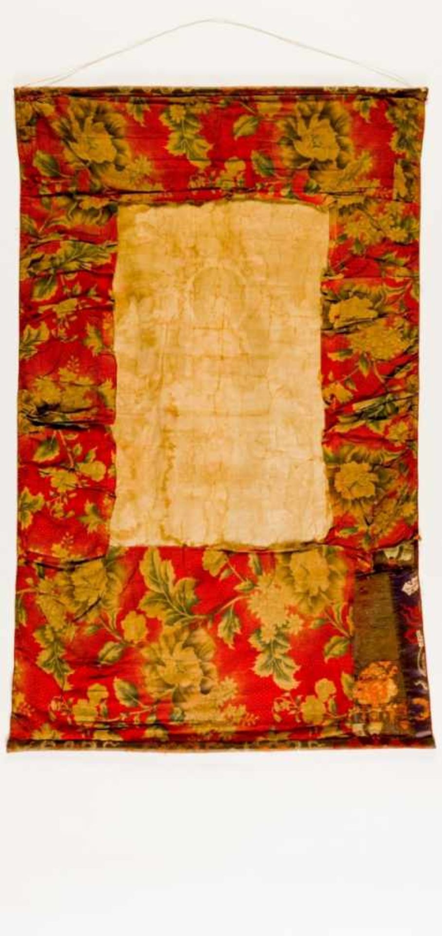 Thangka of Buddha, painting on cloth, Tibet (?), probably 18/19th century, 113 x 70 cm,bad - Bild 2 aus 2