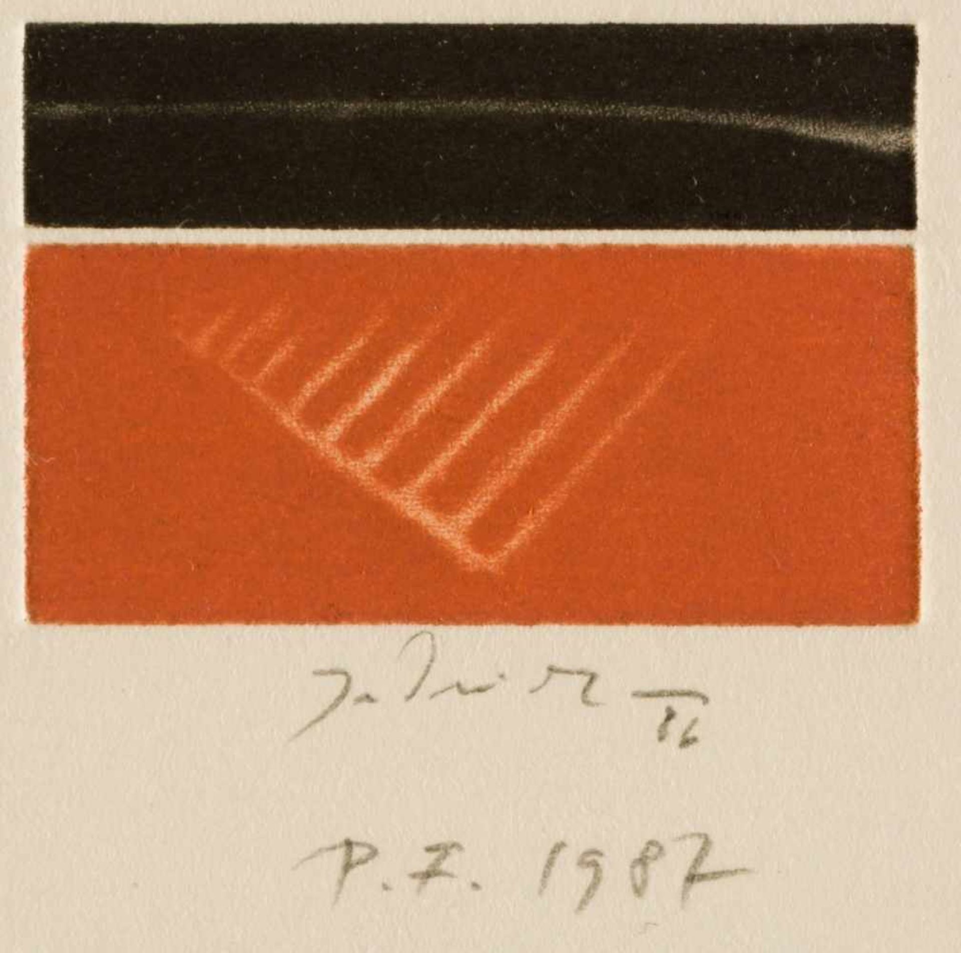 Jan JEDLICKA (1944)Ohne TitelAquatinta, mit Bleistift signiert und datiert (19)86, darunter: "P.F.