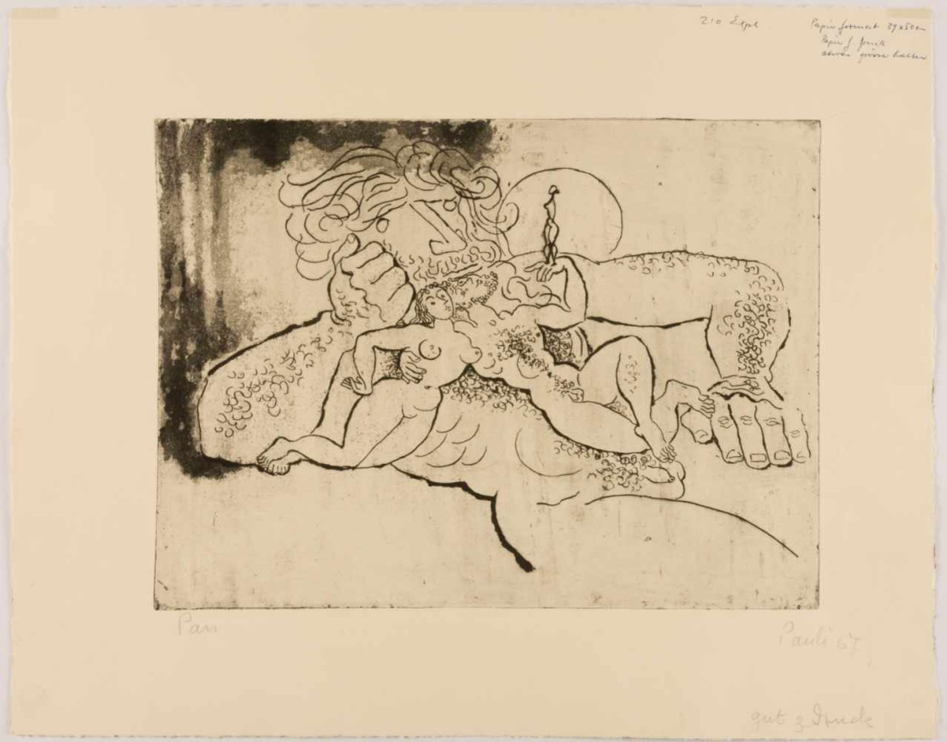 Fritz PAULI (1891-1968)PanAquatinta, mit Bleistift bezeichnet, signiert und datiert (19)6728,5 x