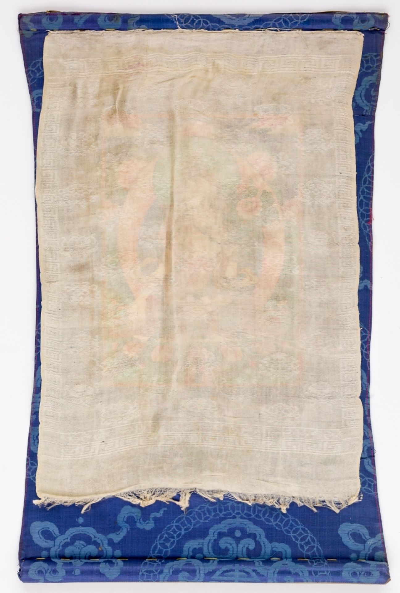 THANGKA MIT WEISSER TARAMongolei, wohl um 190063 x 41 cm, Bild: 30 x 22 cmProvenienz: Privatsammlung - Bild 2 aus 3