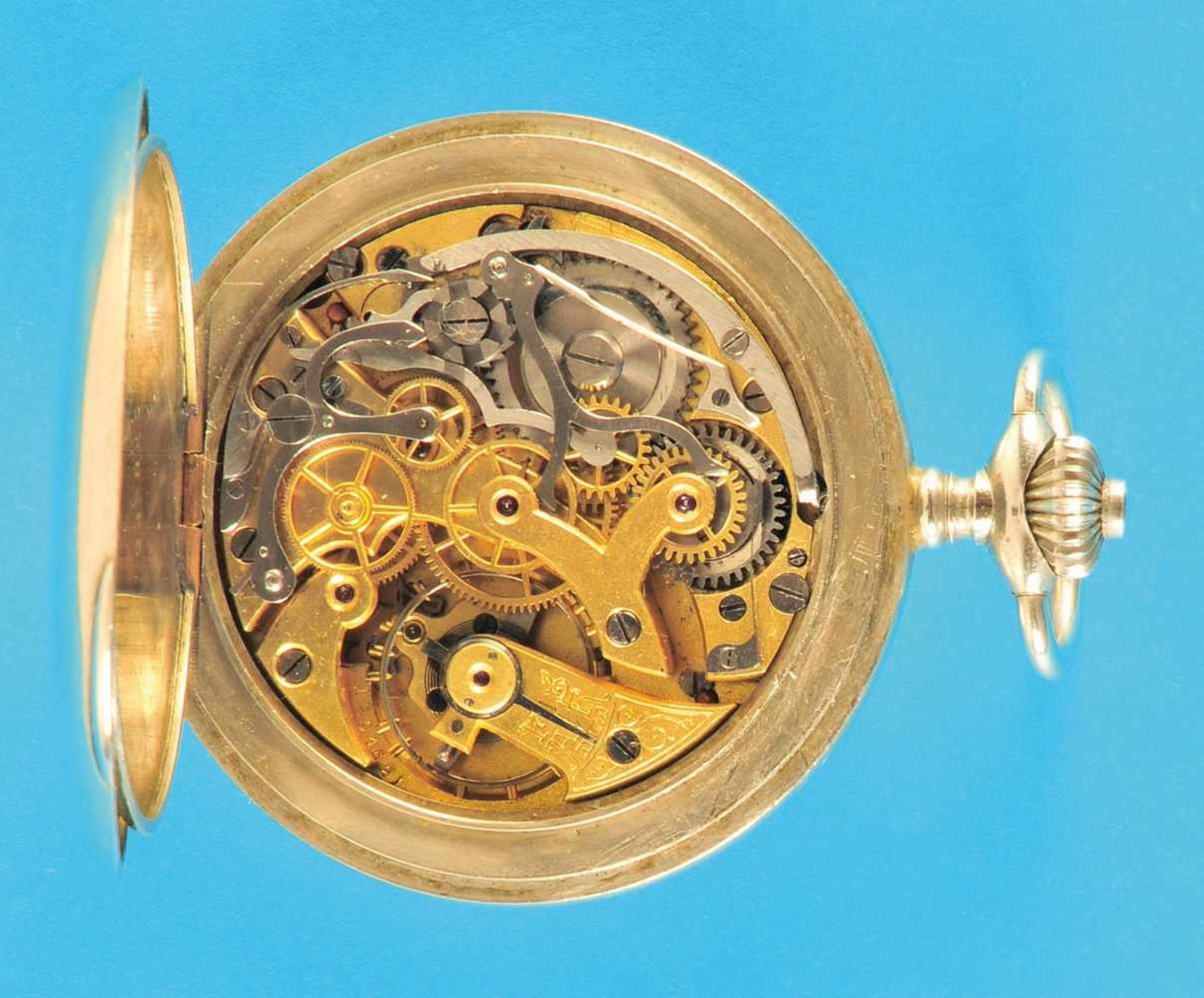 Nickel pocket watch chronograph