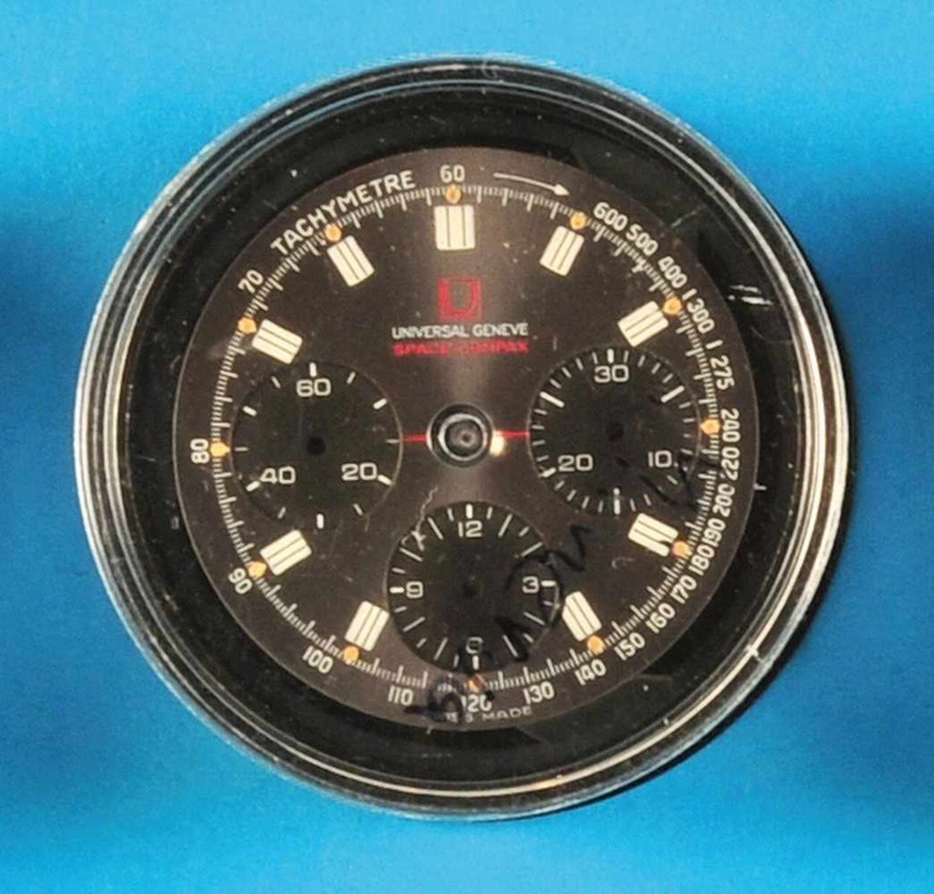 Universal "Space-Compax" watch dial