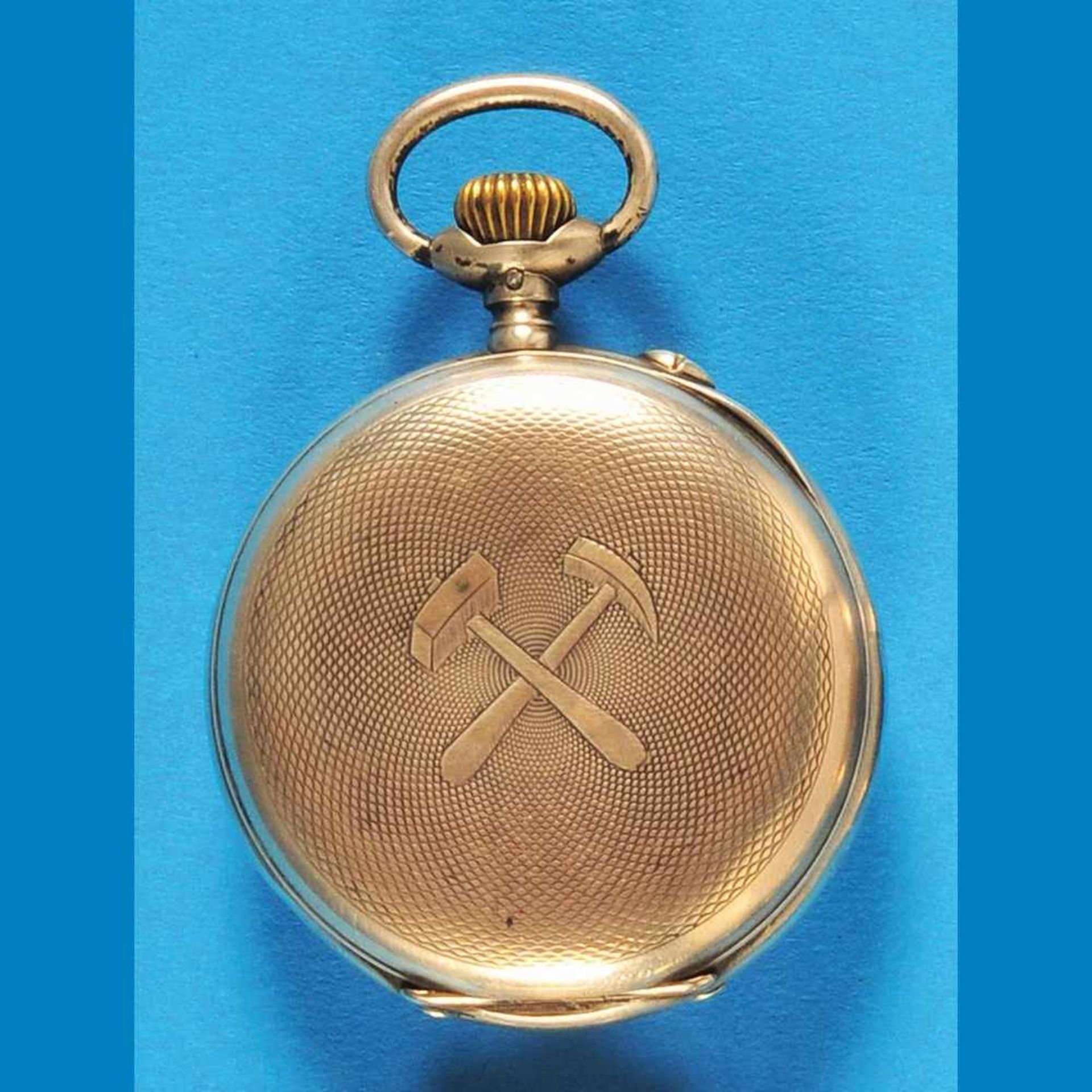 Seeland silver pocket watch, sign. „Oberbayerische AG für Kohlebergbau, 1899“Seeland Silber - Bild 2 aus 2