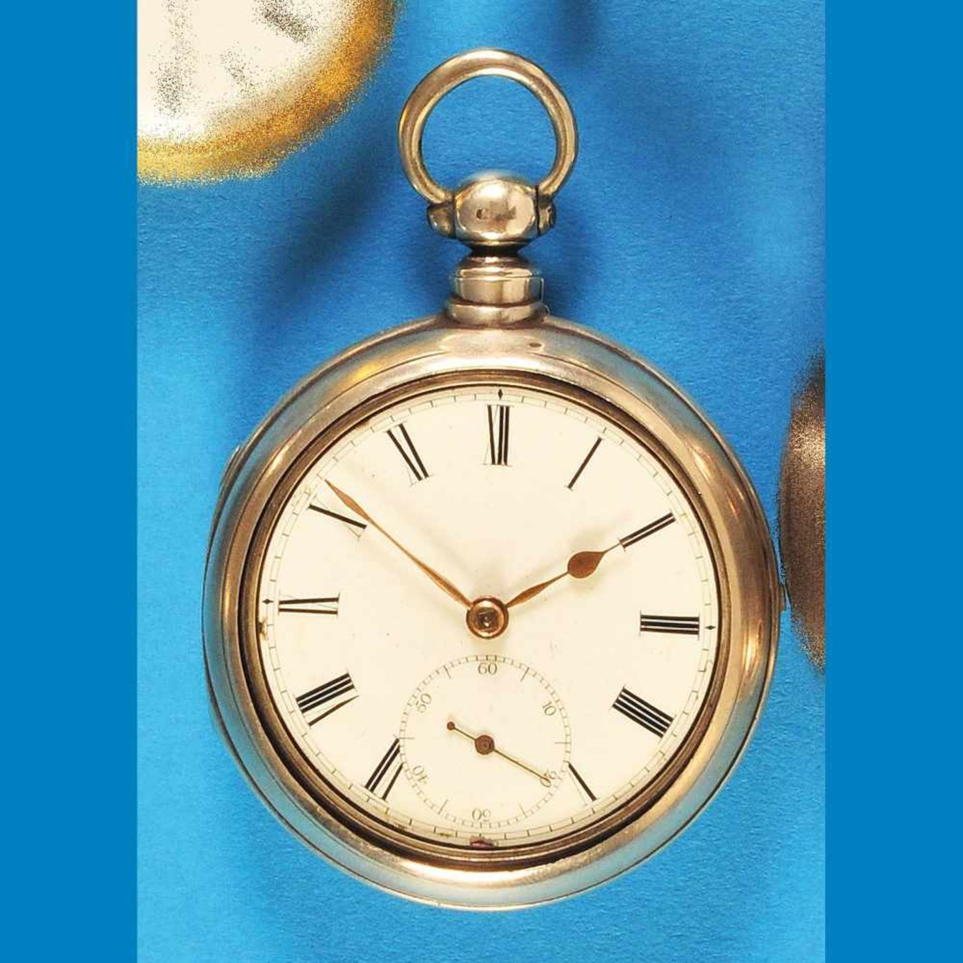 English silver pocket watch, on movement signed Alexander Simpson, FraserburghEnglische Sil - Bild 2 aus 2