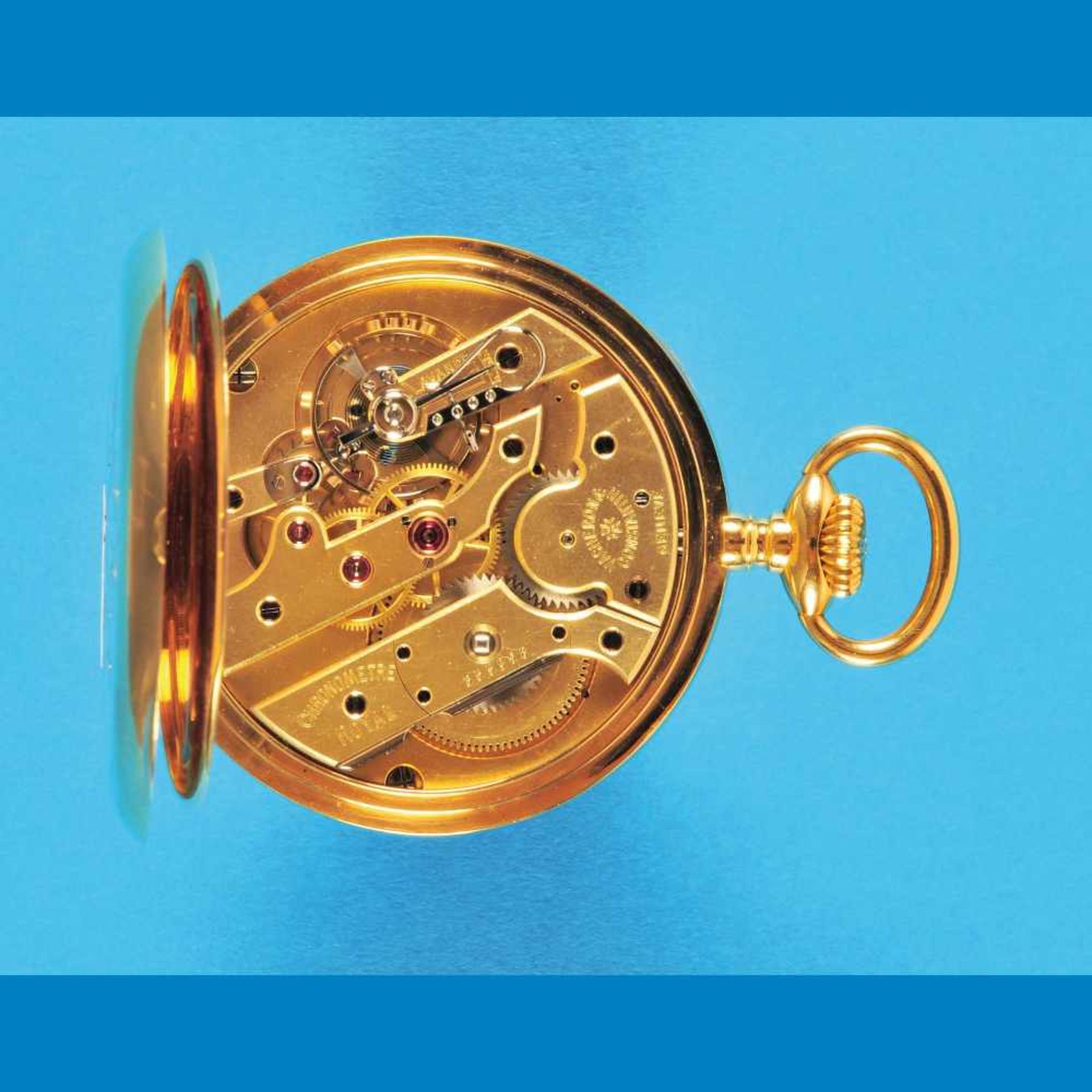 Vacheron & Constantin Genève „Chronometre Royal”, big golden pocket watch - Bild 2 aus 2