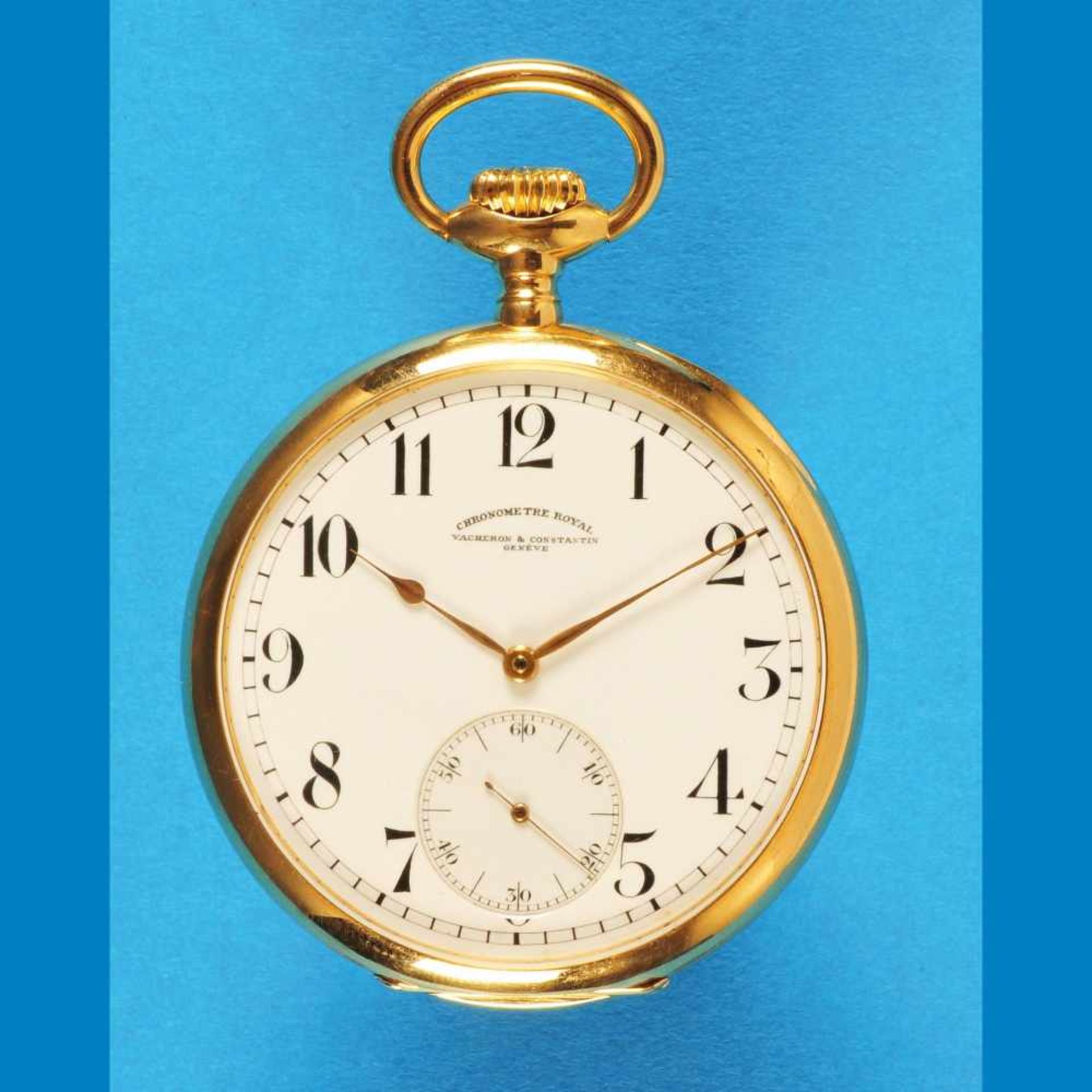 Vacheron & Constantin Genève „Chronometre Royal”, big golden pocket watch