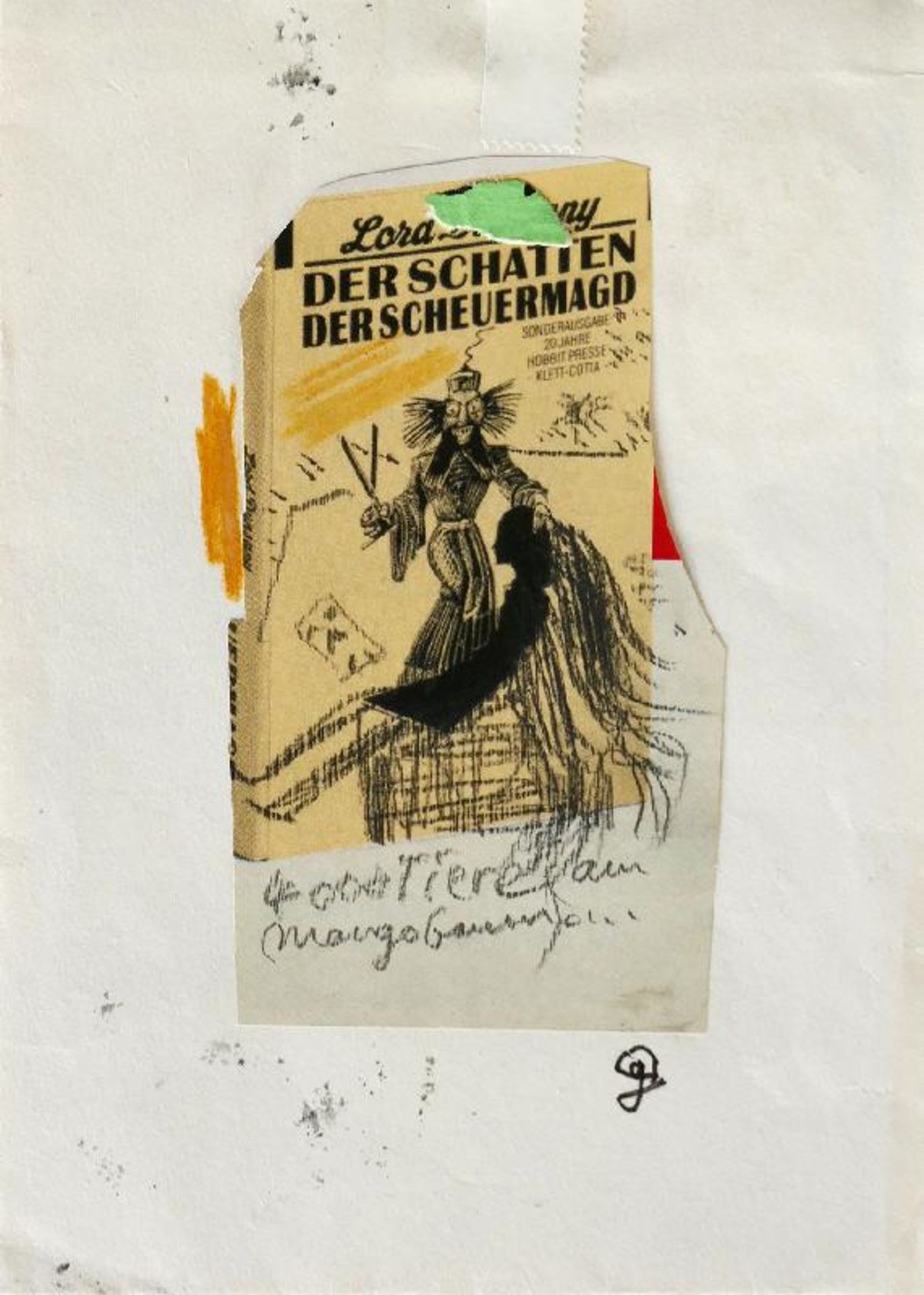 Goltzsche, Dieter Konvolut von drei Künstlerpostkarten aus den frühen 1990er Jahren Collage, - Bild 3 aus 3